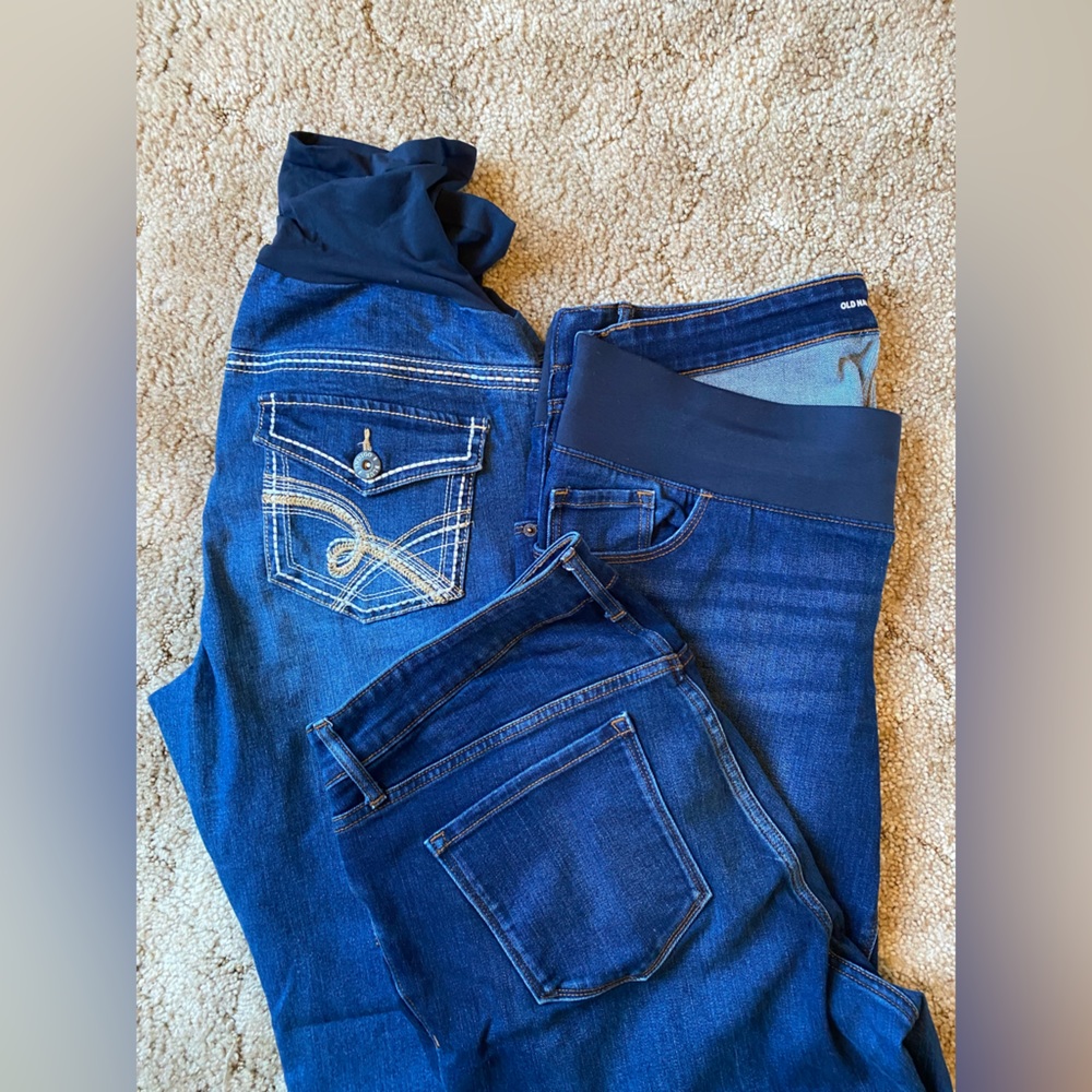 Maternity Jean Lot Size Large 12/14